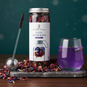 Purple Detox Water + Strainer for water infusion